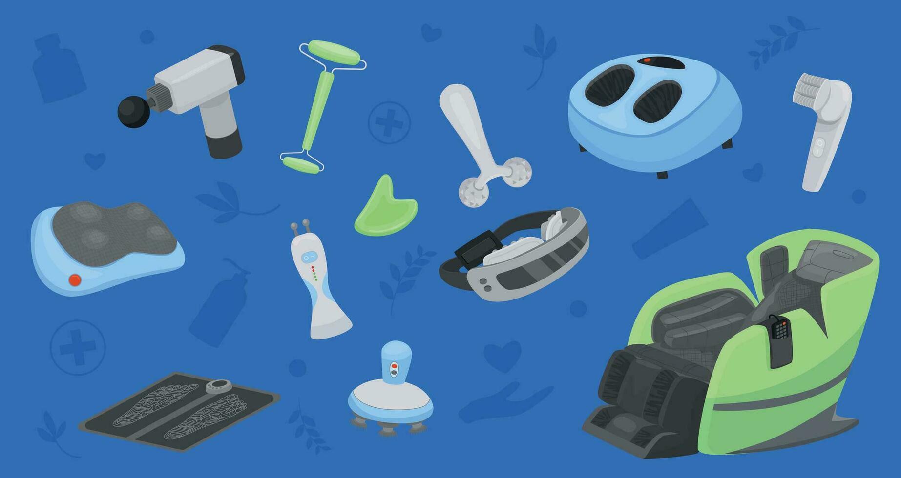 Massage Tools Background 25804310 Vector Art at Vecteezy