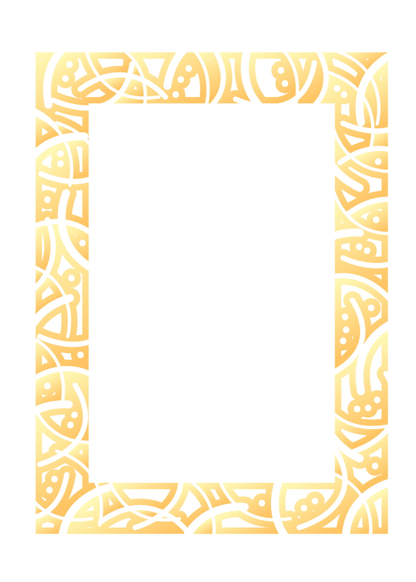 Abstract rectangle frame. Vertical rectangular golden frame.PNG with