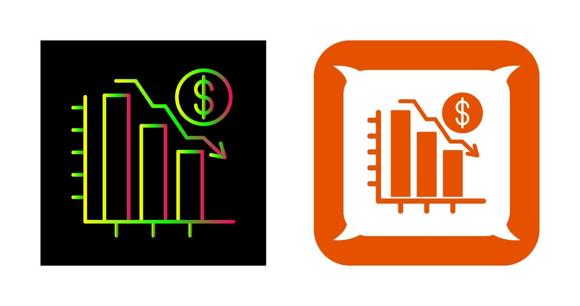 Chart Down Vector Icon 33991606 Vector Art at Vecteezy