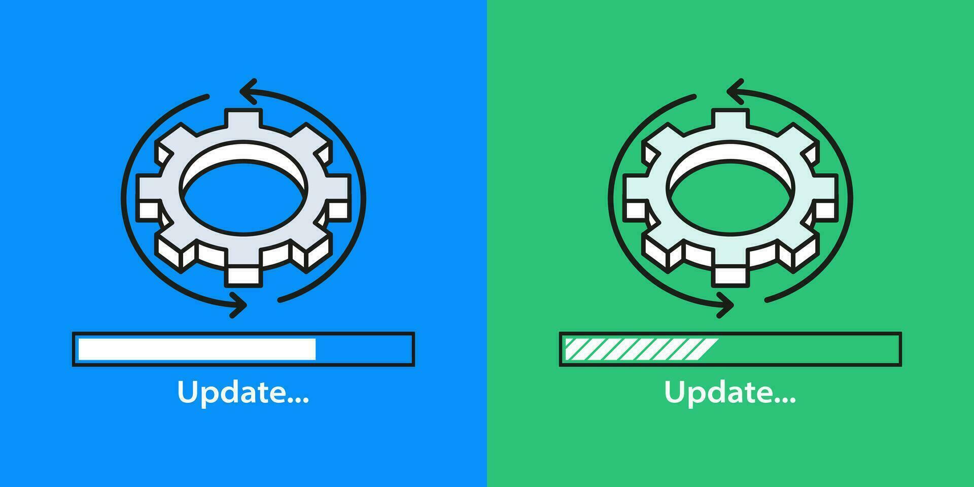 System software update and upgrade. Install new software. Installing