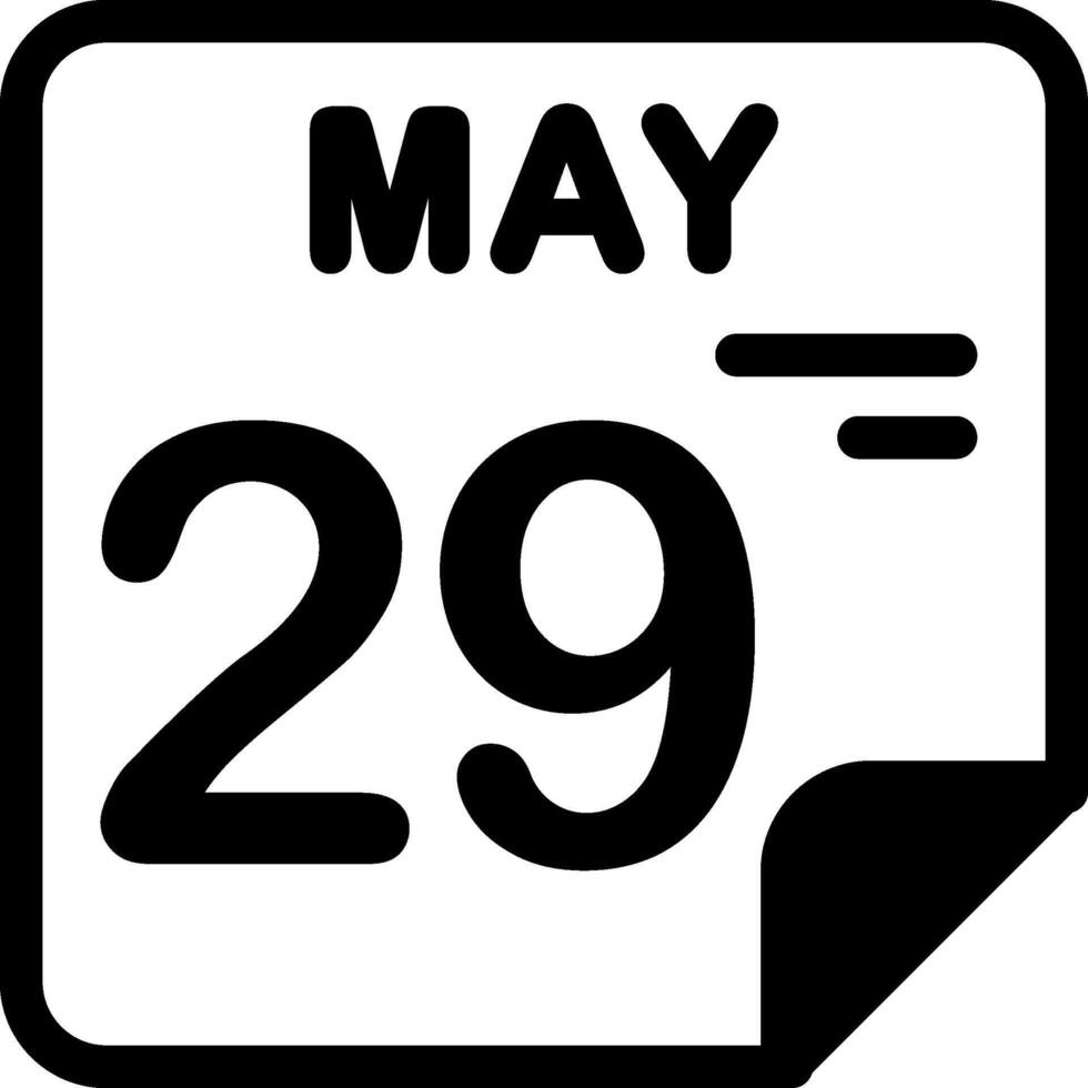29 May Calendar Solid Black Icon 66721850 Vector Art at Vecteezy(05)