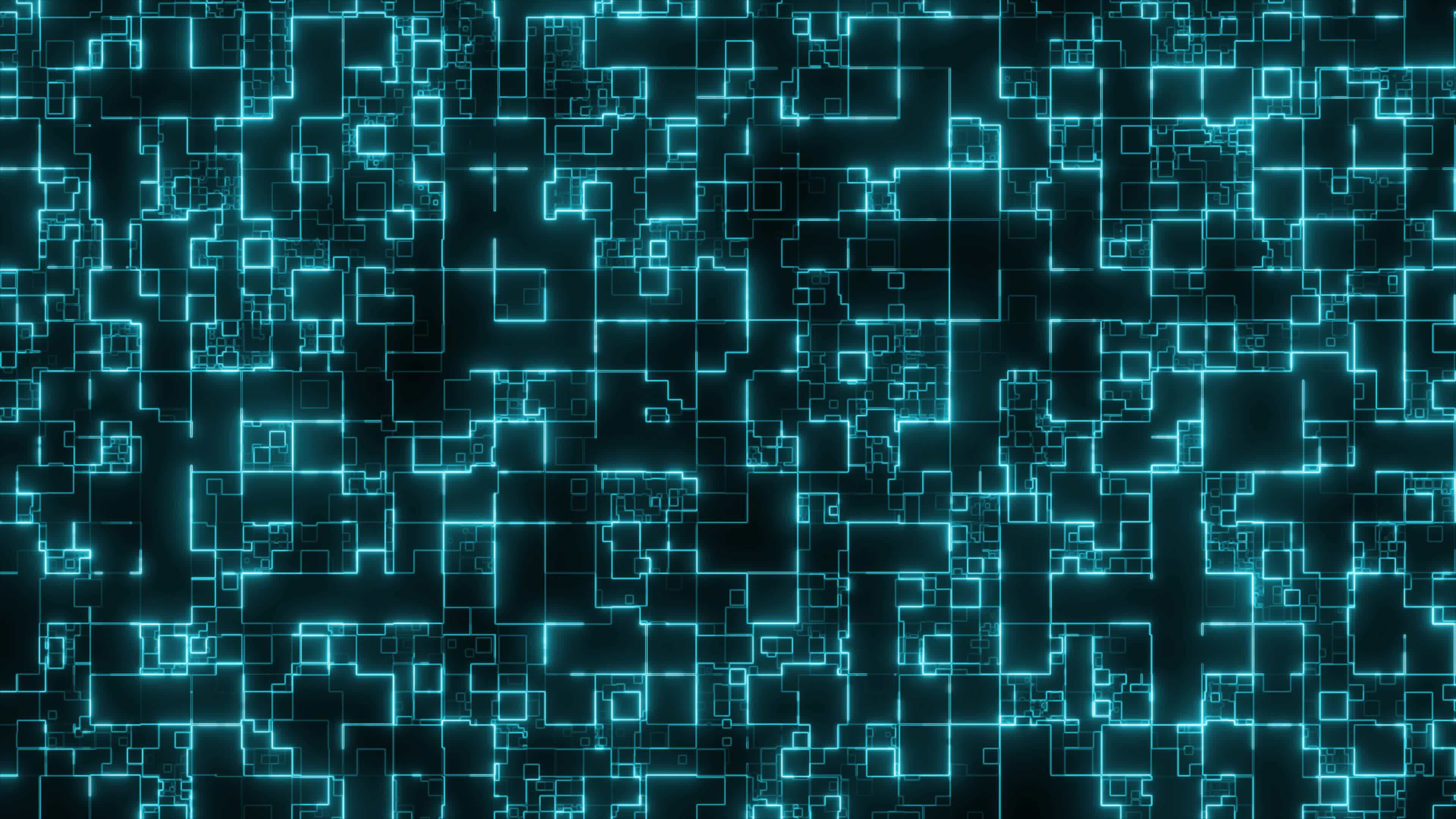 Abstract High Tech Database Glowing Background, Digital Technology