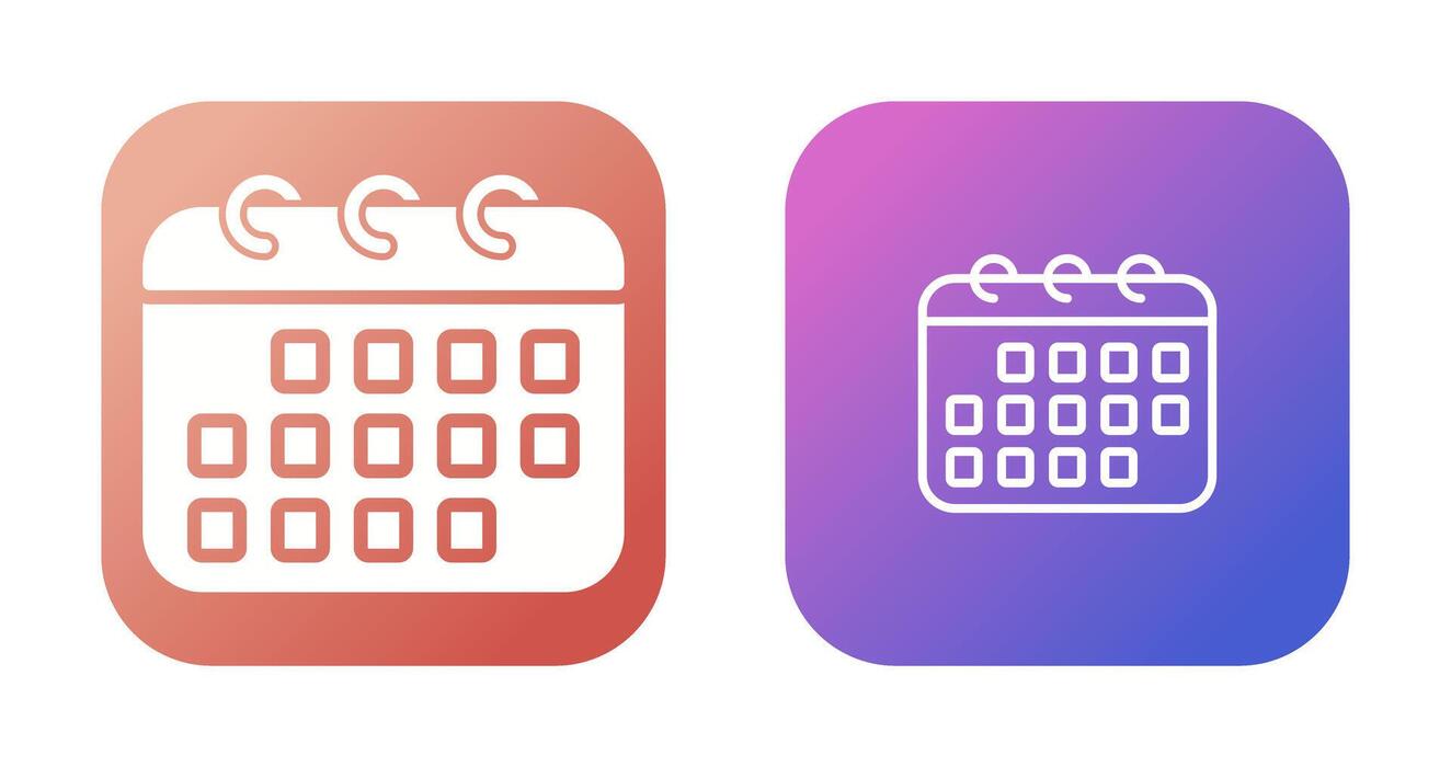 Calendar App Icon Vector Art, Icons, and Graphics for Free Download