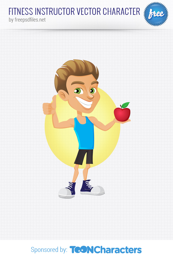 Fitness Instructor Vector Character Vector Characters