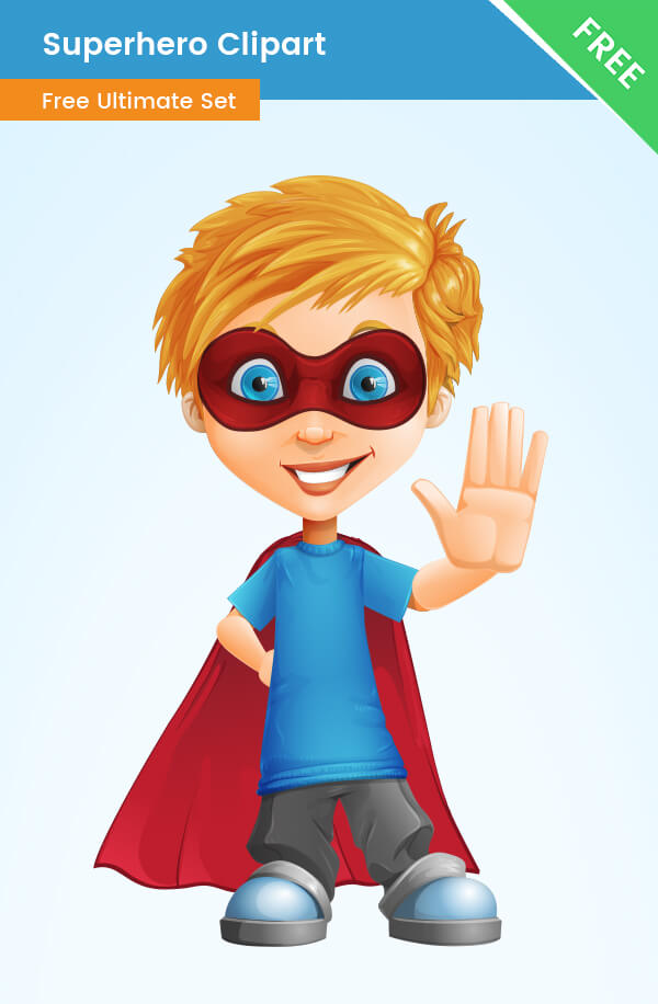 Superhero Clipart Transparent Vector Characters