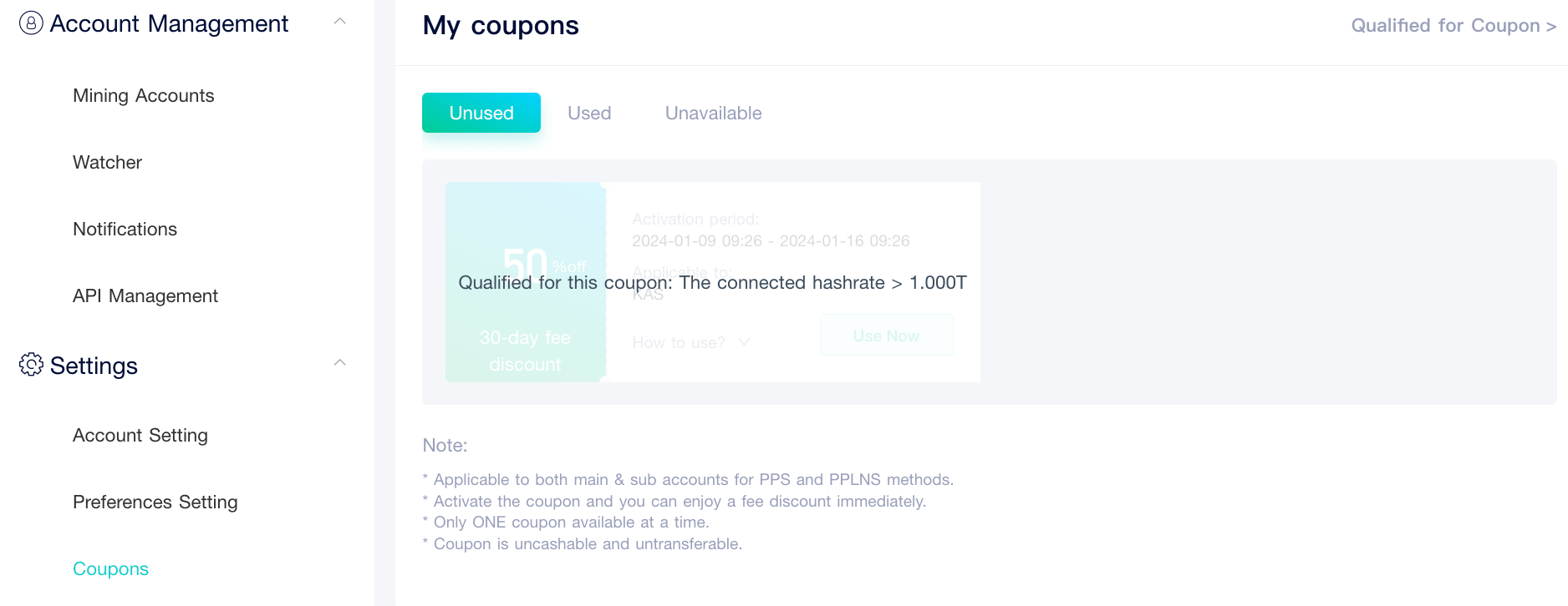 ViaBTC Begin mining KAS (Kaspa) with ViaBTC and benefit from