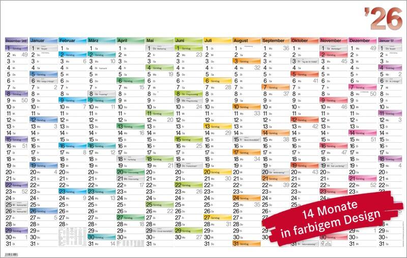 Wandplaner 2022 42100 A5 Quer | Viking De