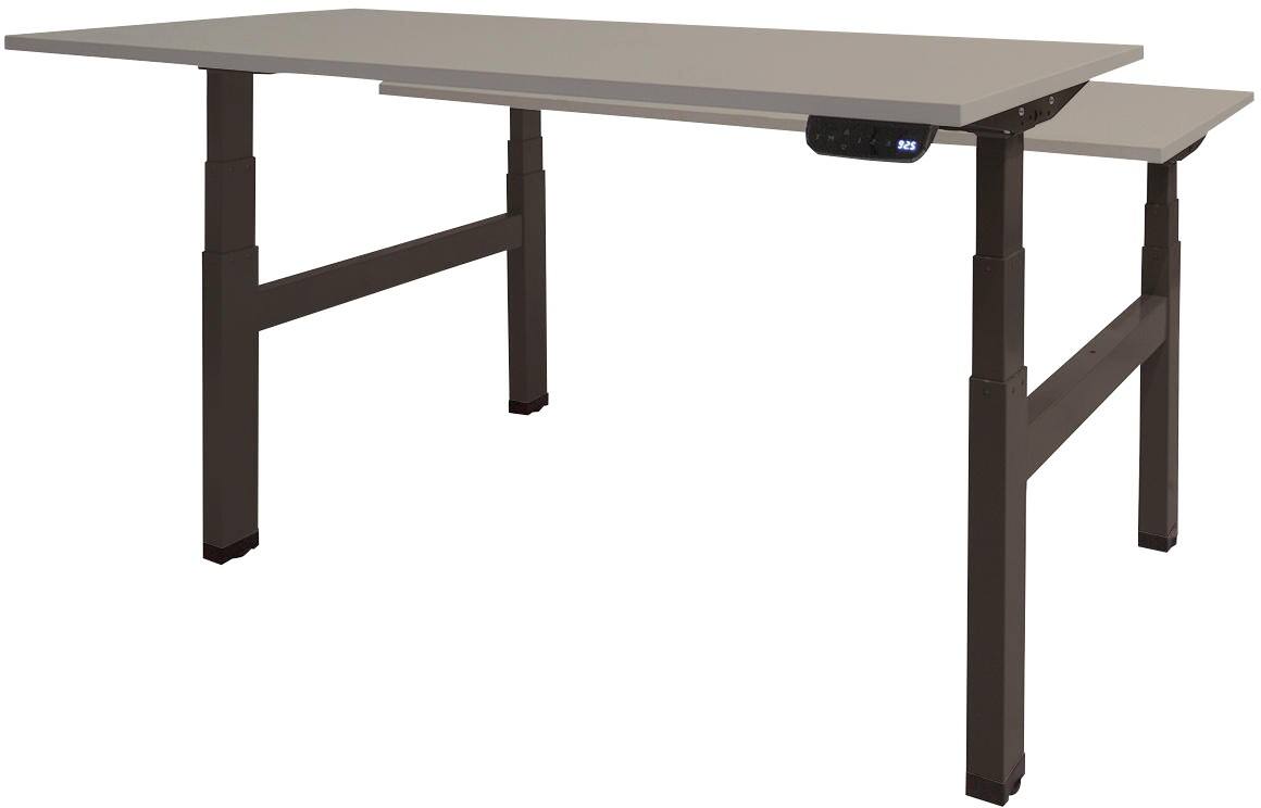 Schaffenburg Zit-Sta Bureau Dextro Plus Duo Grijs 180X80 25Mm-Zw | Viking Direct Be