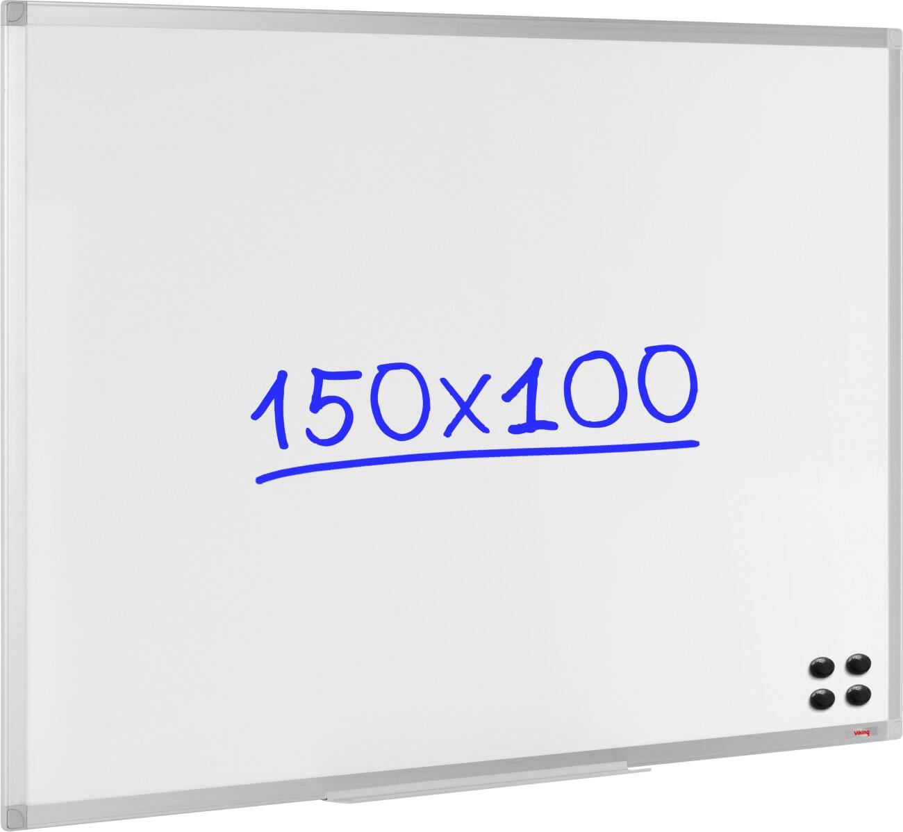 Viking wandmontage whiteboard emaillen Superior 150 x 100 cm