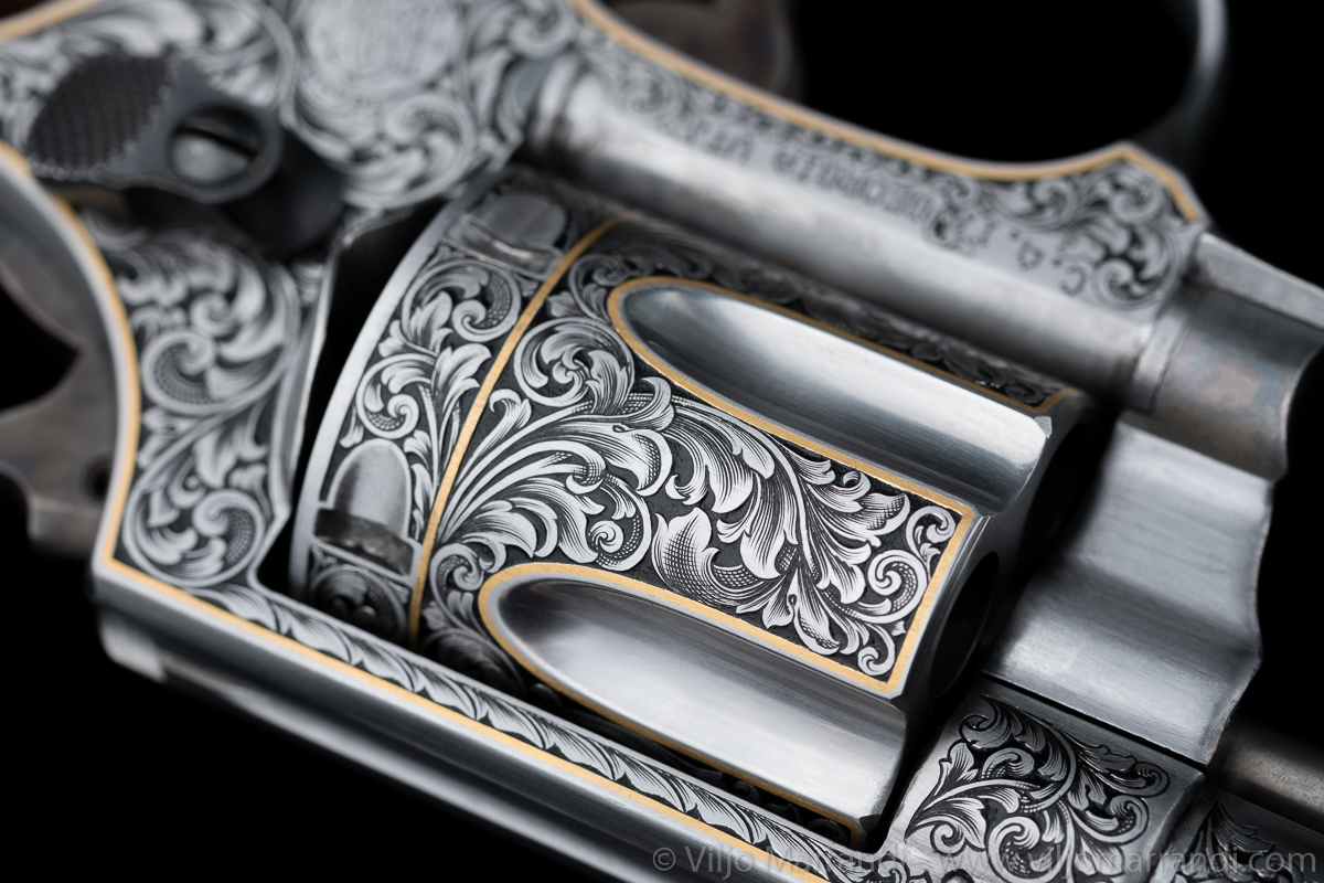 Smith & Wesson Model 36 engraving Viljo Marrandi art and engraving