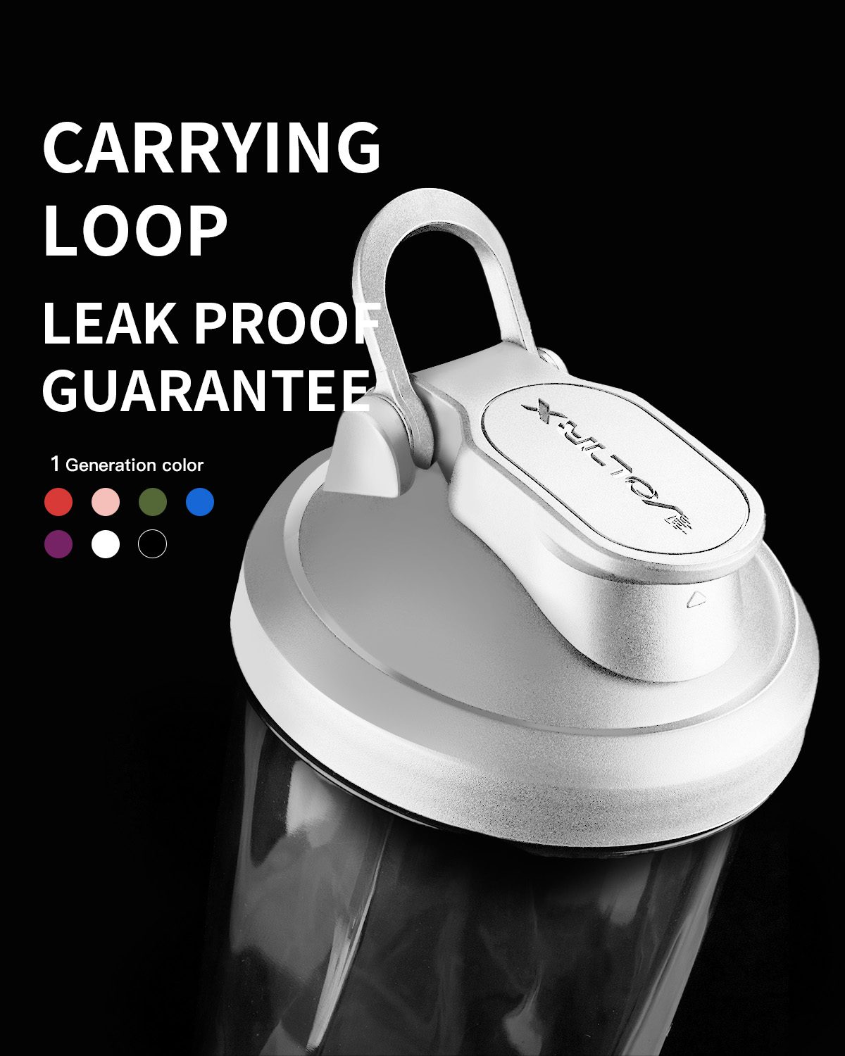 VOLTRX Vortex Electric Protein Shaker Bottle White