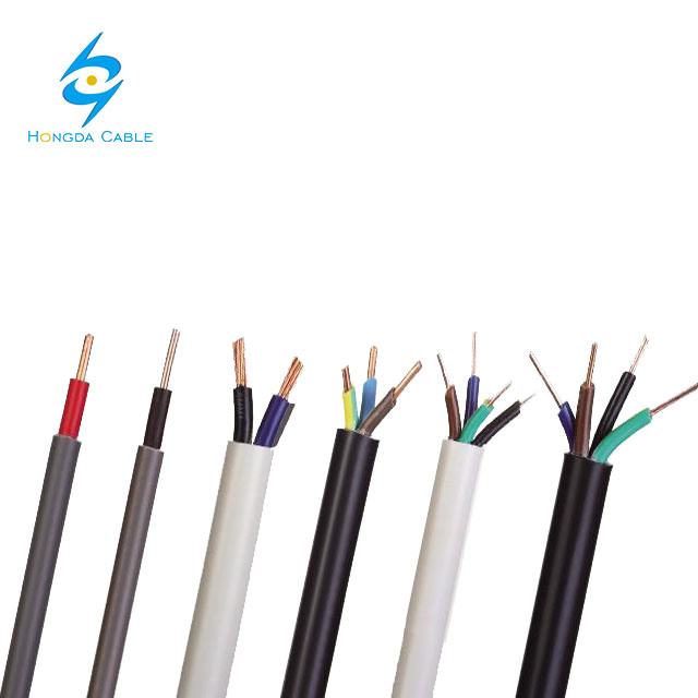Solid Core Double Insulation Stranded Cooper Conductor PVC Insulation