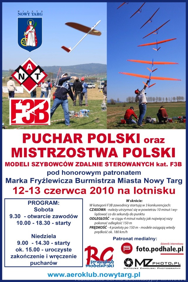 Puchar Polski oraz Mistrzostwa Polski Modeli Szybowców Zdalnie