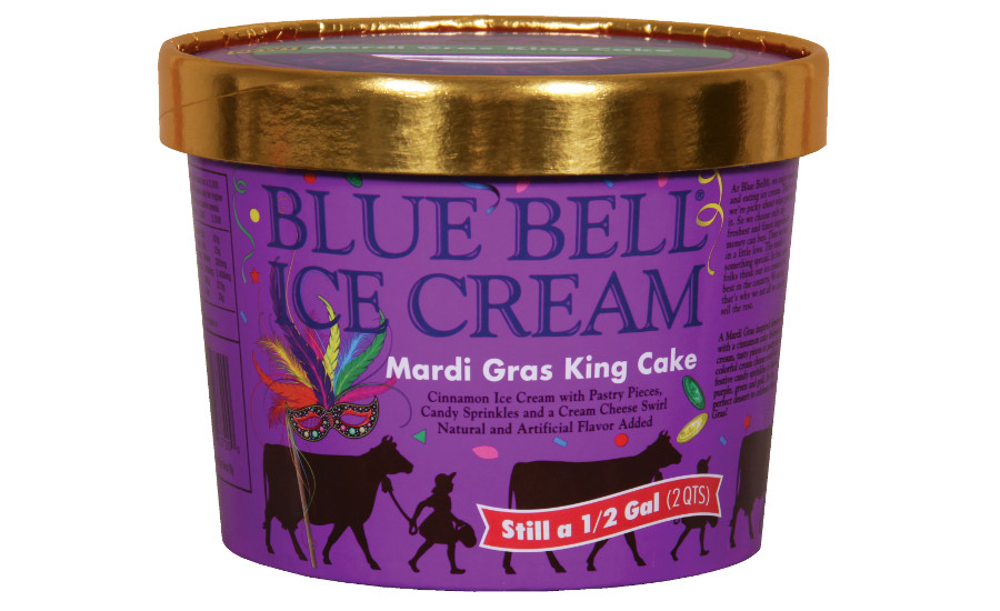 Blue Bell’s Mardi Gras King Cake Ice Cream Kicks Off Carnival Nationwide Where Y'at