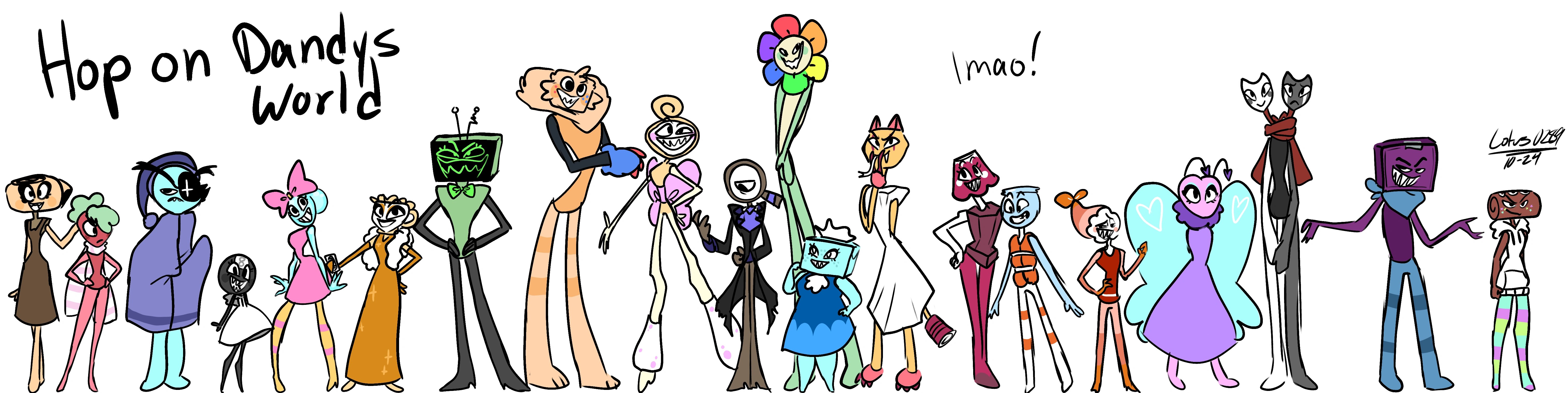 dandys world fanart legit!! | Fandom