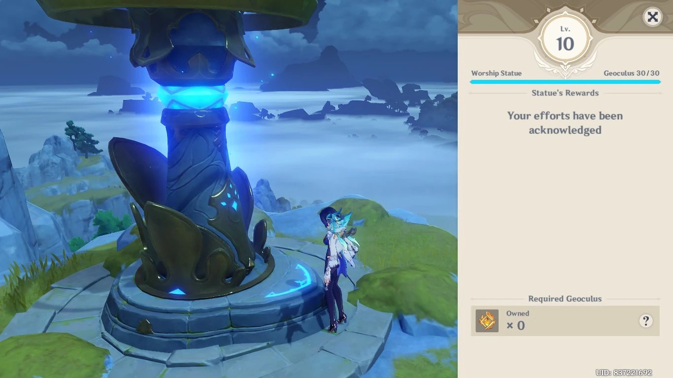 Finally maxed the liyue statue Fandom