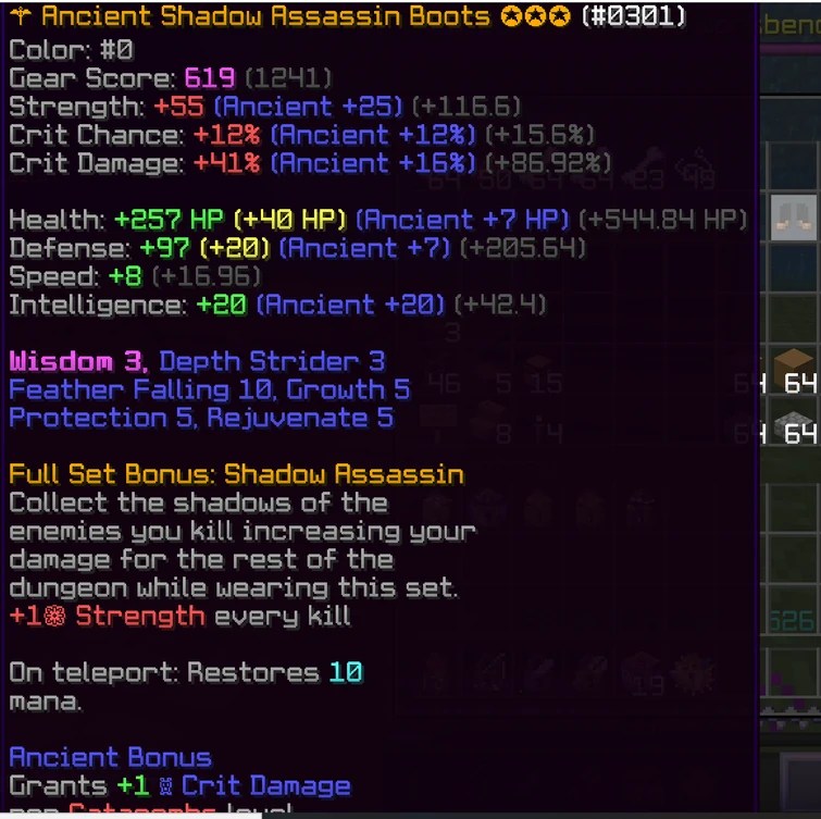 are shadow assassin boots without the enchant glint rare? Fandom