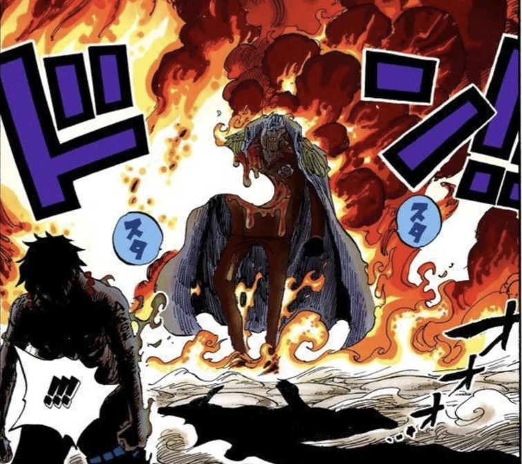 How did Akainu not get hurt by haki slash? Fandom