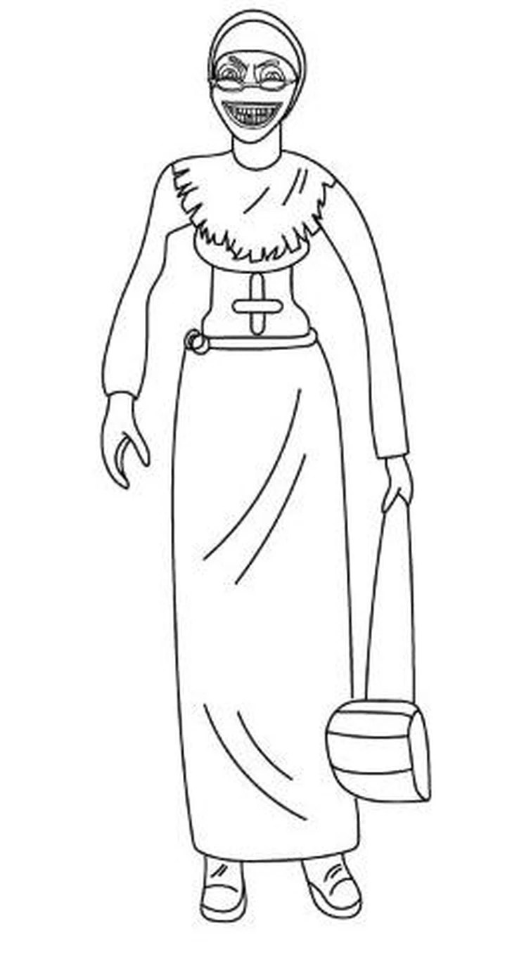 Granny Horror Game Coloring Pages