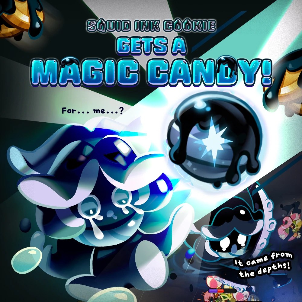 Squid Ink Cookie’s getting a Magic Candy! 🍬🤩 Fandom