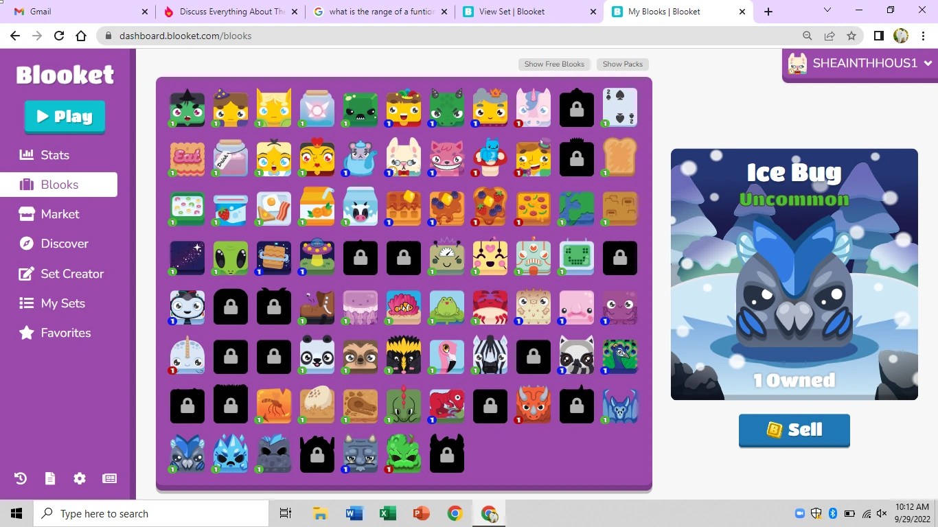 for those ppl that play blooket how many blooks do u have and what lvl