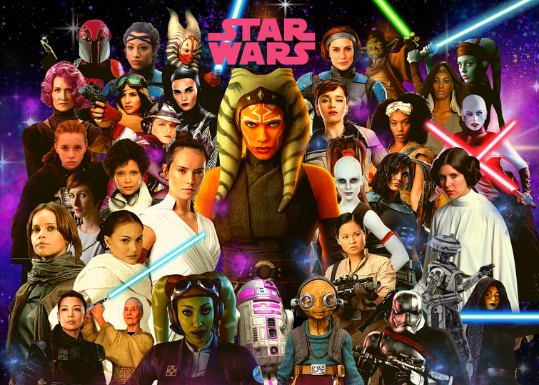 🎨 Collage of female Star Wars characters on Reddit Fandom