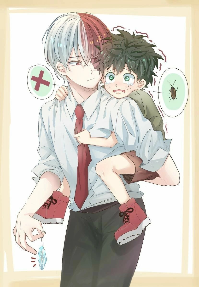 MY HERO ACADEMIA Todoroki and baby Deku Fandom