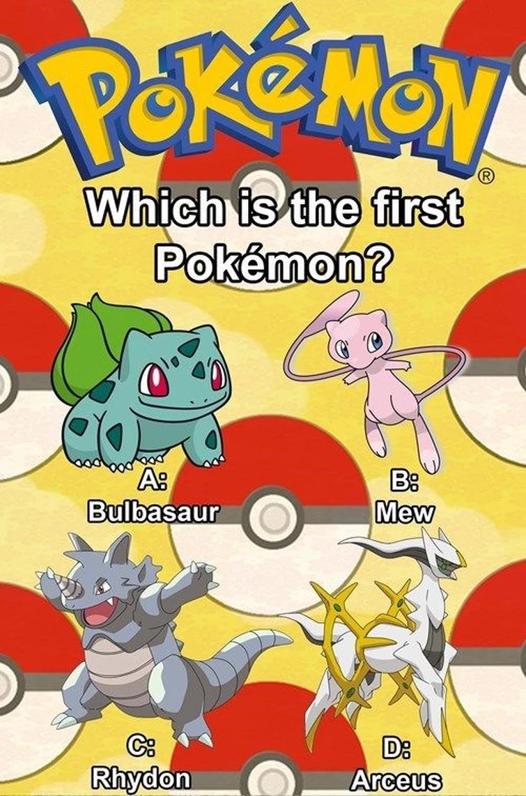 which was the first pokemon and why? Fandom