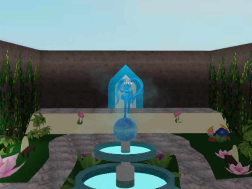 fountain girl goes on vacaton, yet to be gorilla glued to another