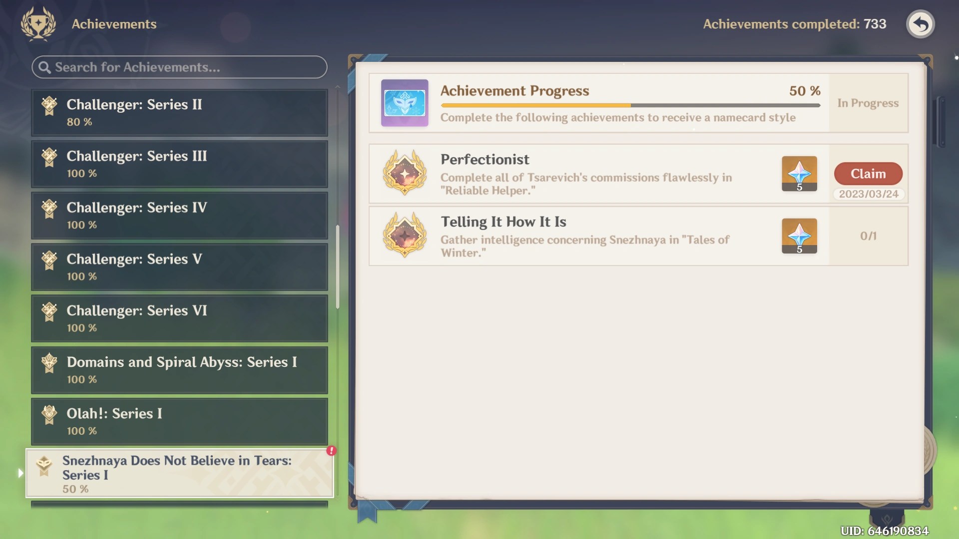 Feels nice. I have yet to get Tales of Winter unfortunately Fandom