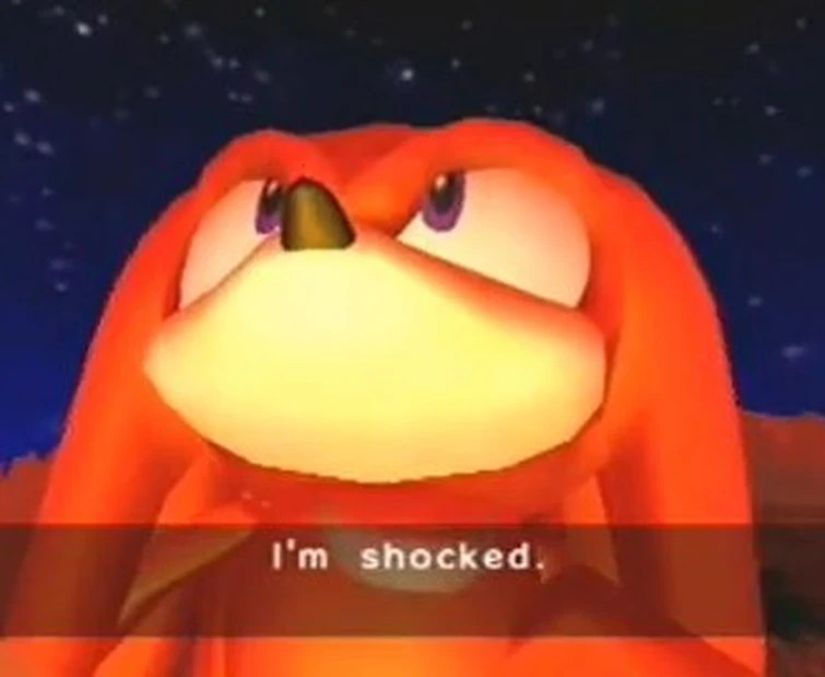 Knuckles is shocked! Fandom(05)