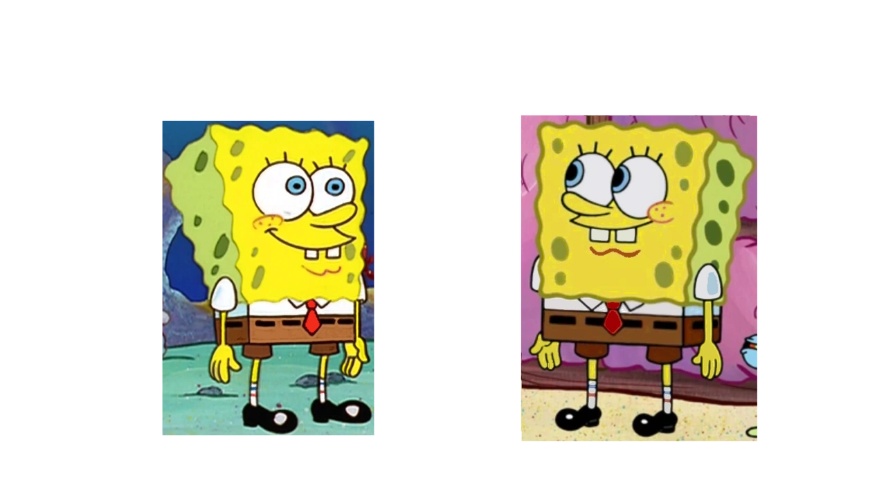 Color swap Old SpongeBob & Modern Spongebob Fandom
