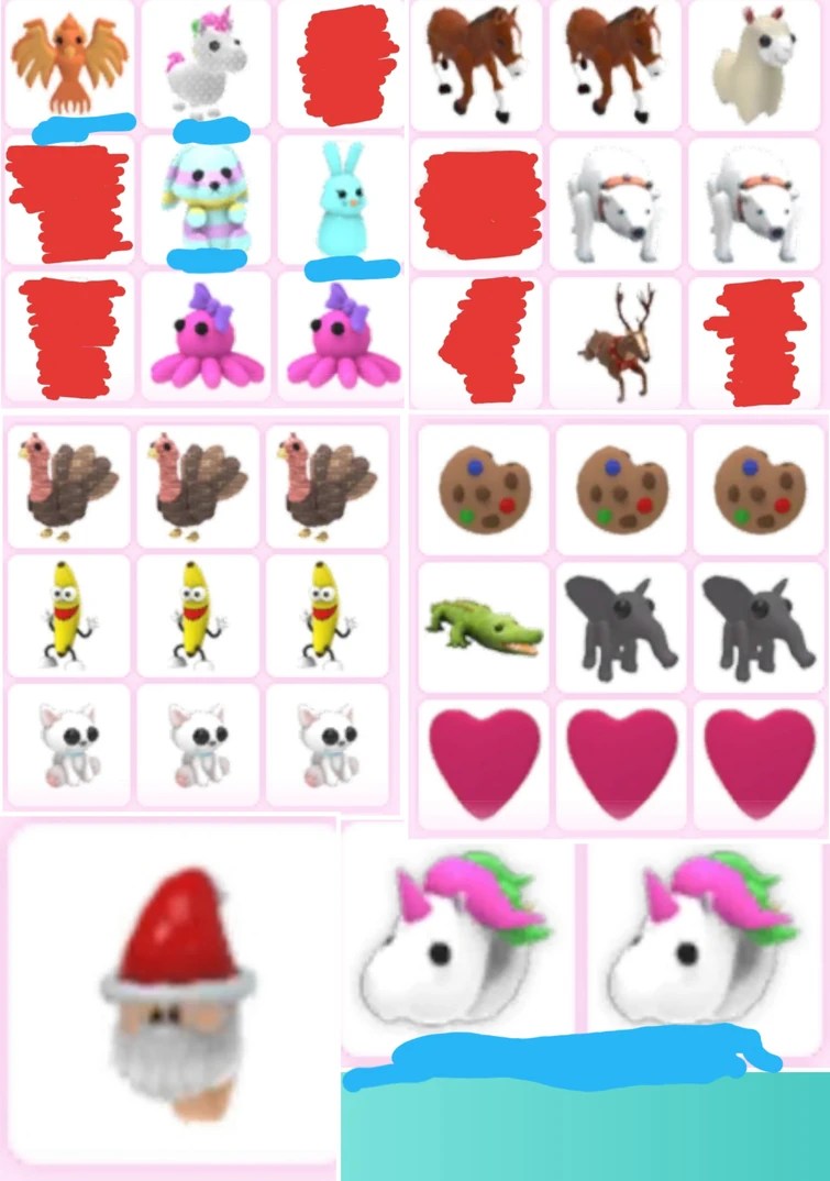 Most Rare Plushies In Adopt Me Pagine da Colorare di Jones