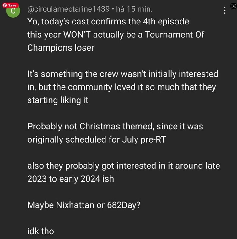 4th Episode Hint? Fandom