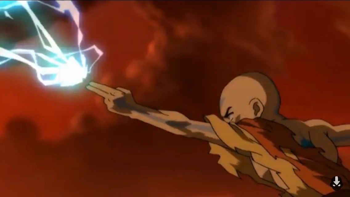 Aang redirecting Lightning Fandom