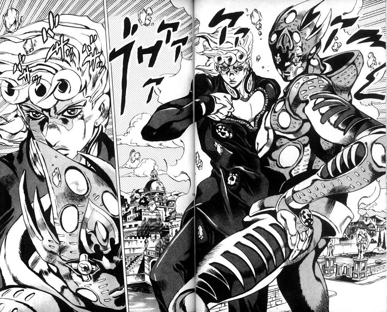 Posting JoJo manga moments until HappyHarris comes back (Day 1) Fandom