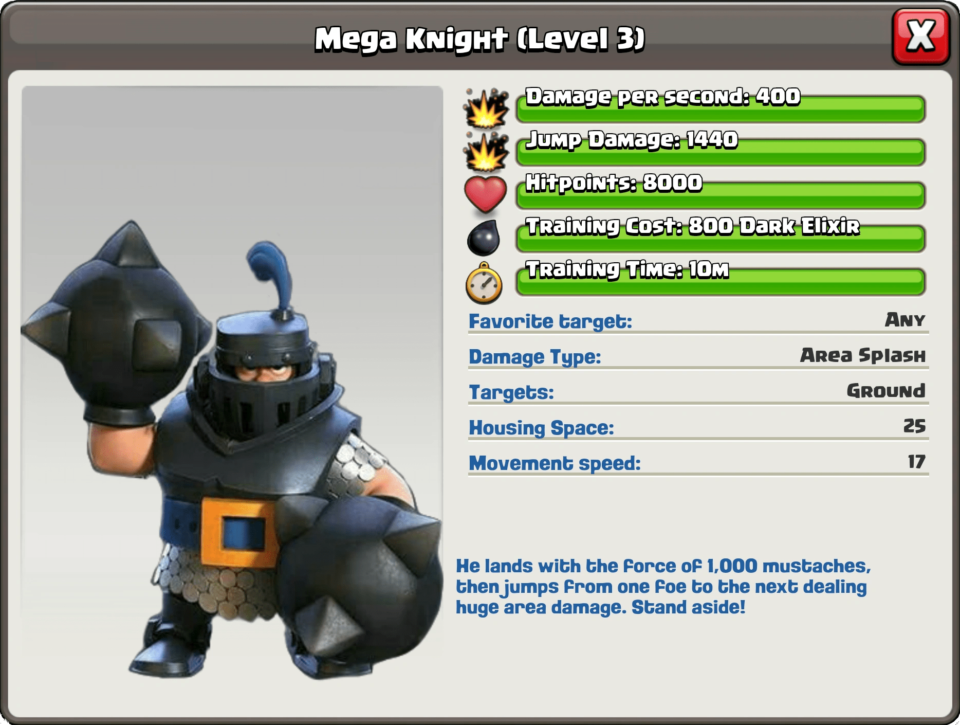 Troop idea 'mega knight' Fandom