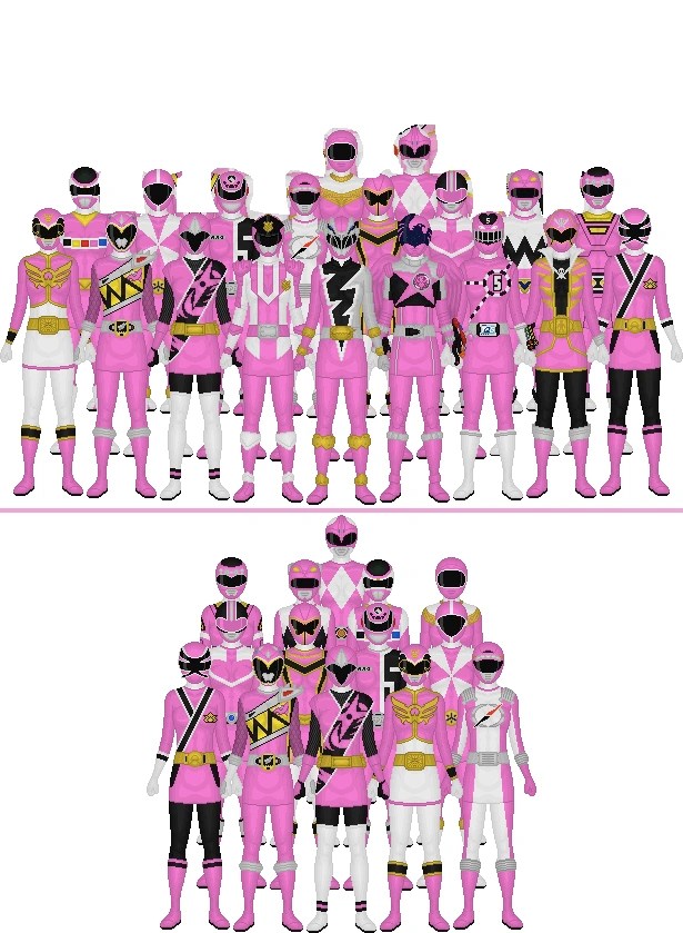 All pink rangers MightyMorphinWind Patrol Fandom