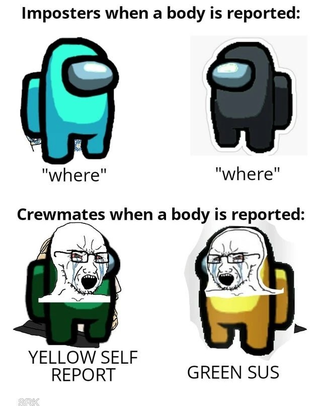 Among us memes i found on google Fandom