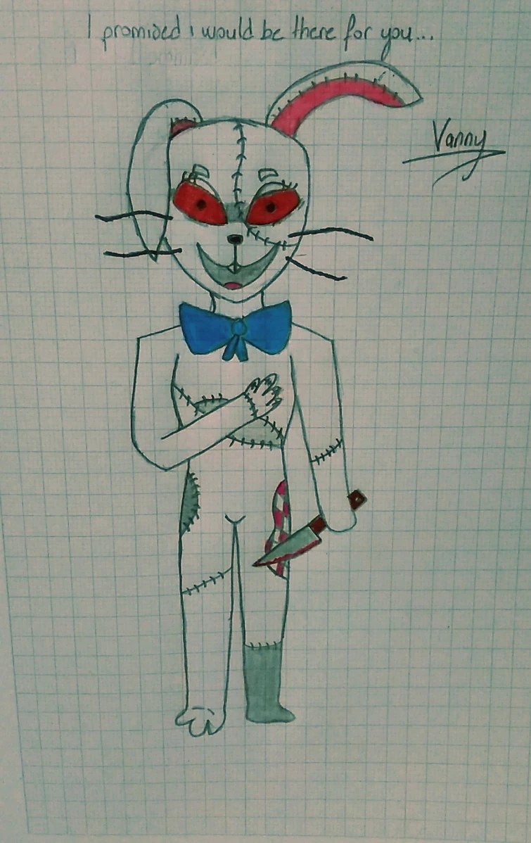 Sketch Vanny ^^ ( i do my art homework UvU ) Fandom