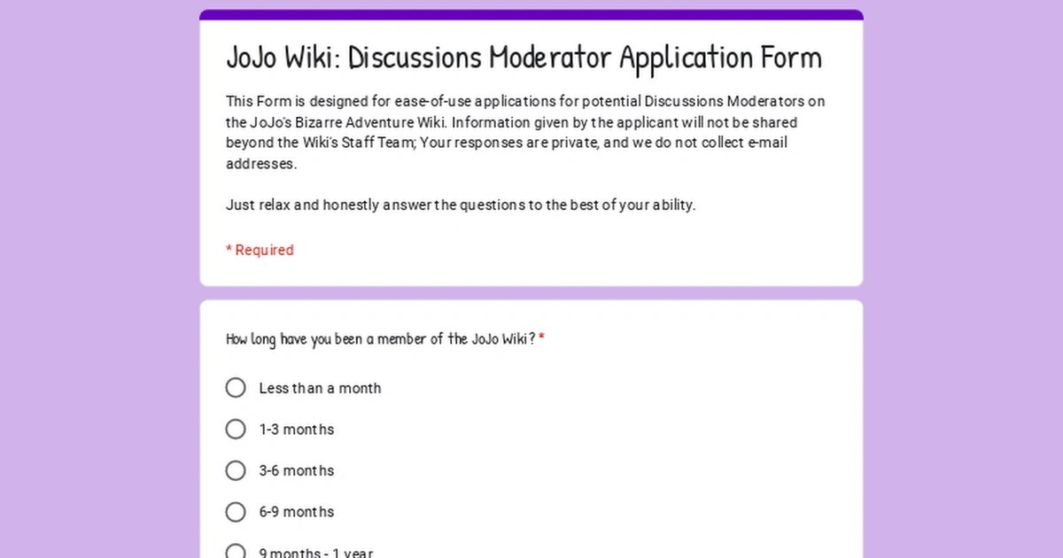 Discussions Moderator Applications are now open! Fandom