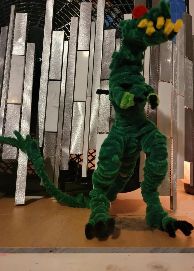 I made Godzilla out of pipe cleaners Fandom