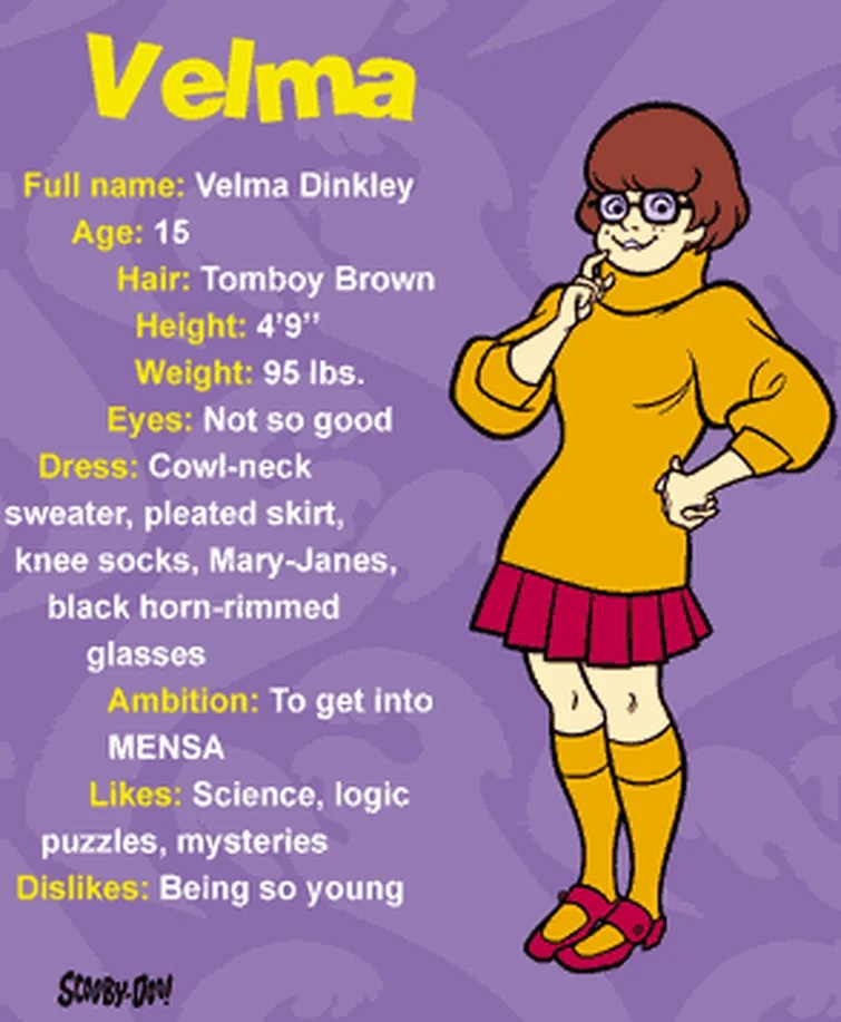 Velma (APNSD) age in ScoobyDoo Team Up + Possible Ages for the gang