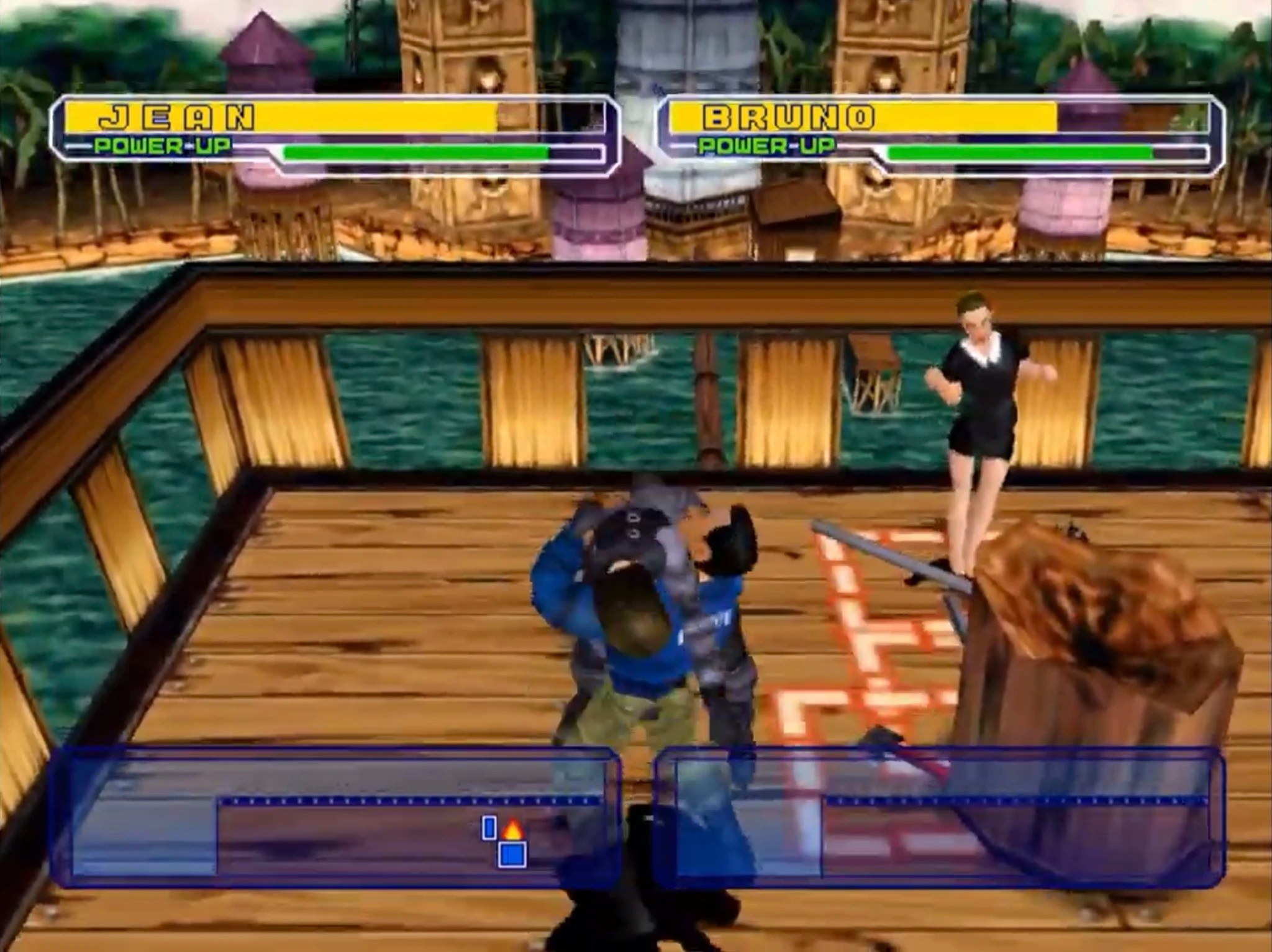 Dynamite Deka 2 (Dynamite Cop) Route 1 two players Original Bruno