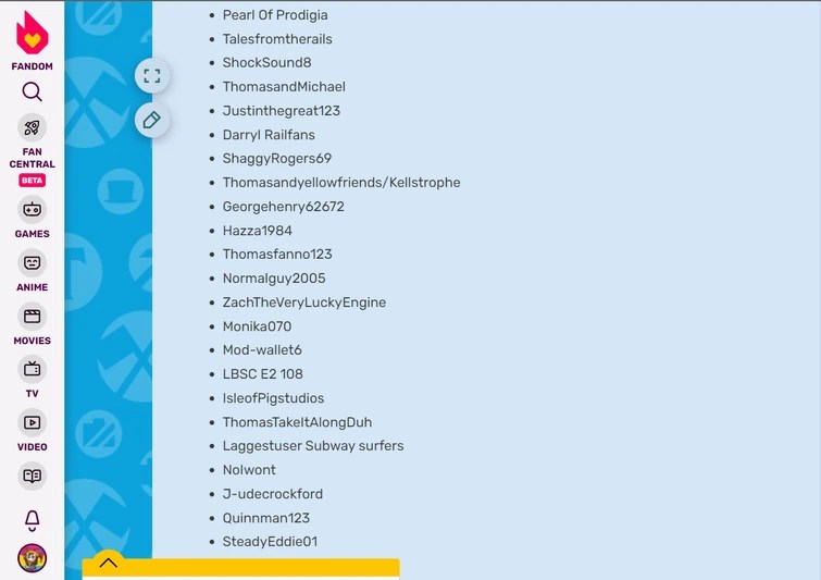 My fingers hurt...if you want to be added, ask please! Fandom