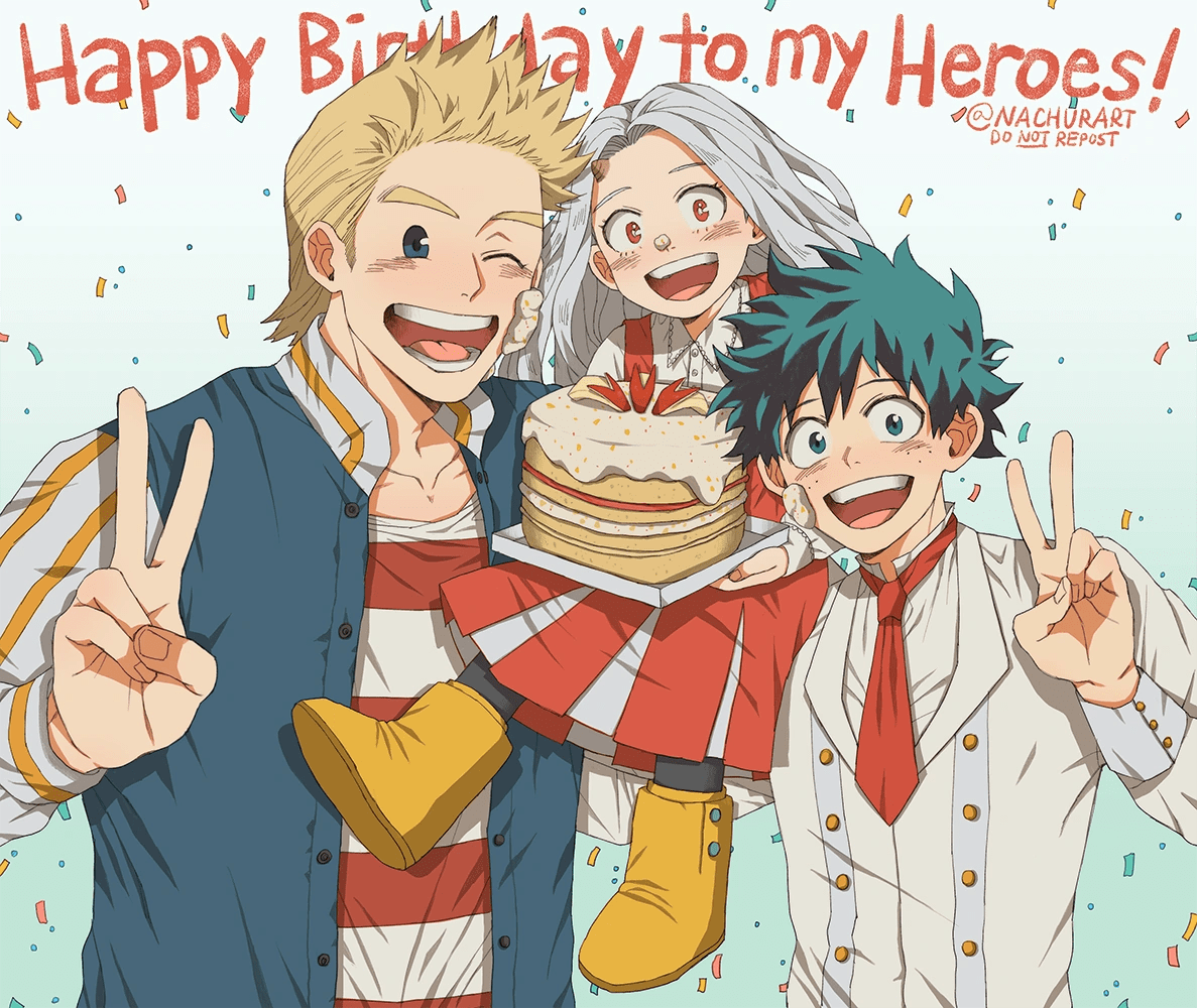 Happy birthday Izuku and Mirio! Fandom