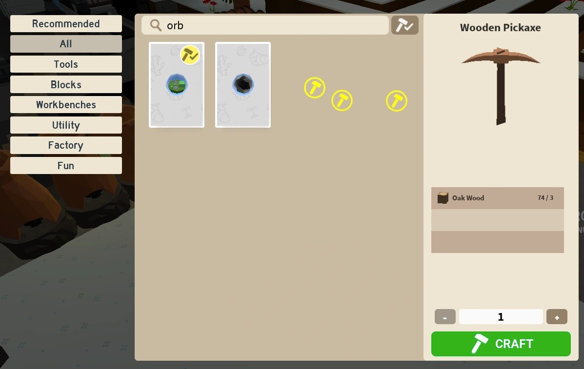 Orb crafting recipe bug Fandom