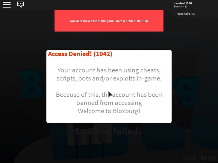 How to get unbanned from roblox bloxburg Iron