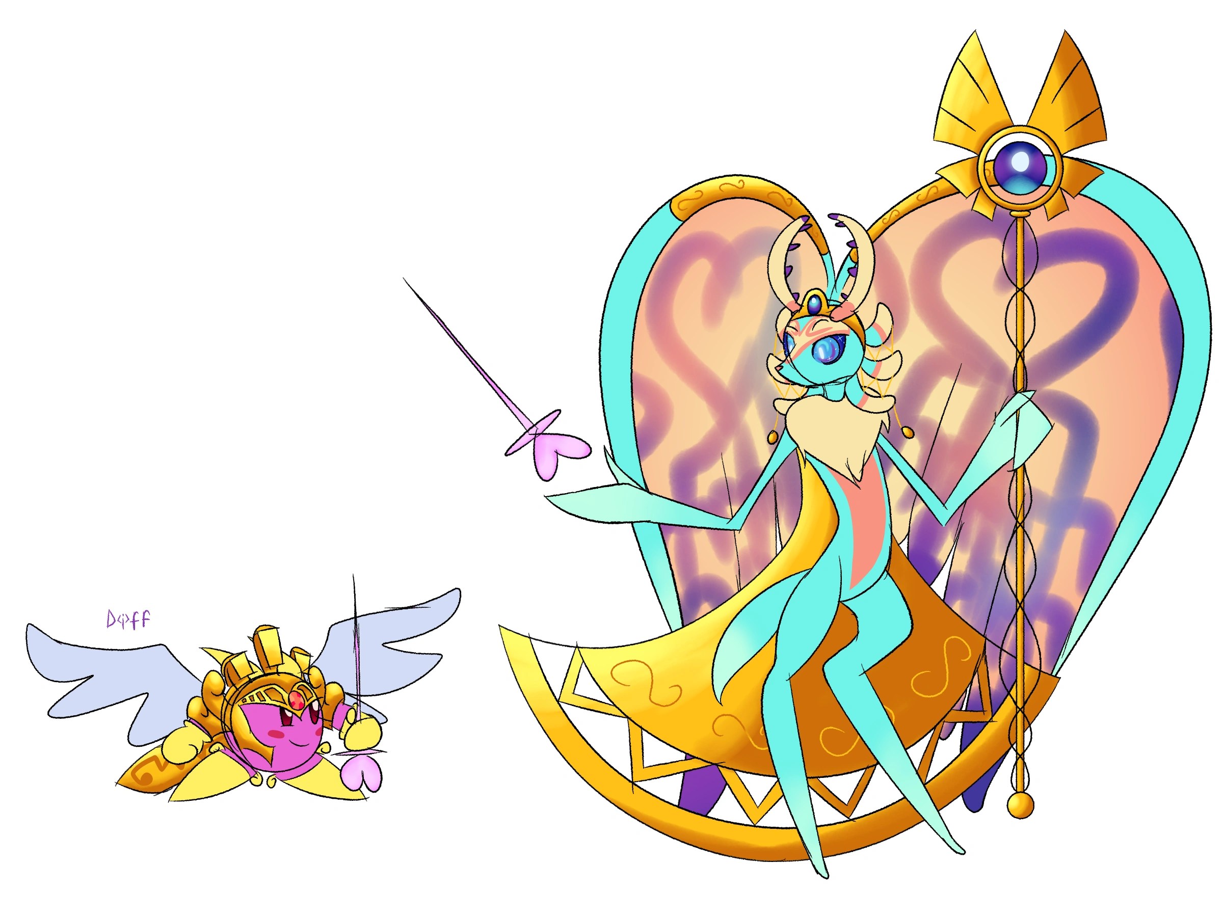 AU (possible theory?) about the Heroes of Yore (Art and a bit of