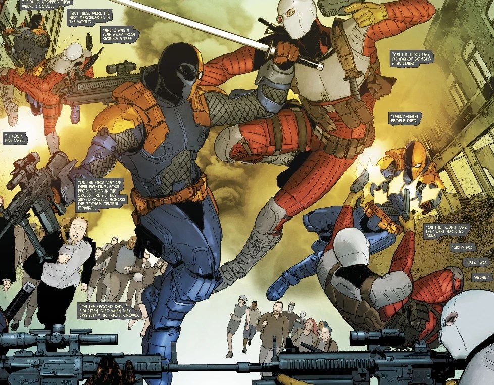 DEADSHOT OR DEATHSTROKE??? who's the better marksman?? Fandom